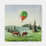 BALLOON & HORSES by SHARON SHARPE Magnets