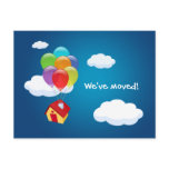 Balloon House - New Address announcement postcard