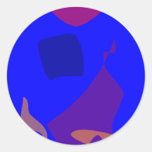 Balloon in the Sky Round Stickers