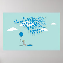 Balloon Reproduction Print