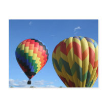 Balloon swirl and zigzag postcard