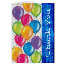 Balloon Thank You Notes Cards
