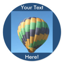 Balloon, wave round stickers