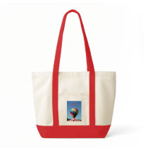 Balloon with a Candy Cane tent!  Merry Christmas! Tote Bag