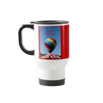 Balloon with a Candy Cane tent!  Merry Christmas! Mug