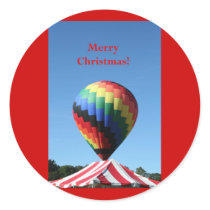 Balloon with a Candy Cane tent!  Merry Christmas!
