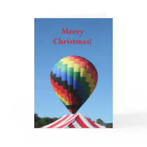 Balloon with Candy Cane Stripe, Merry Christmas!