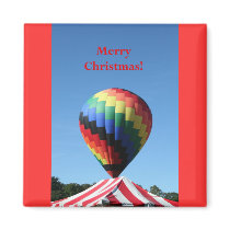 Balloon with Candy Cane Stripe, Merry Christmas!