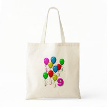 balloons 09 years bag