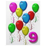 balloons 09 years letterhead