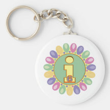 Balloons 6th Birthday Gifts Key Chain