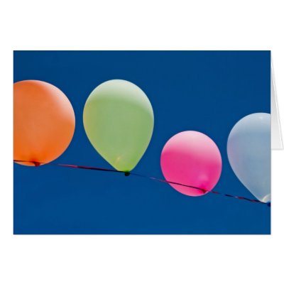 Balloons Greeting Cards by mlane53