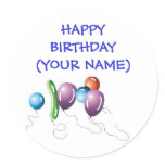Balloons, HAPPY BIRTHDAY(YOUR NAME) stickers