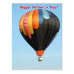 Balloons, Happy Father's Day! Post Card