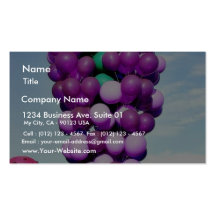 Balloons Hot Air Cluster Business Card Template
