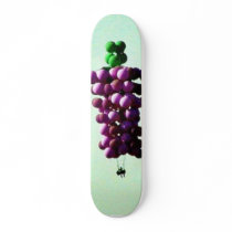 Balloons Hot Air Cluster On Sky Skateboard Deck