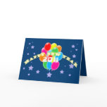 Balloons New Year Card Template