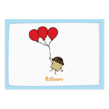 Balloons - Notecards Business Cards