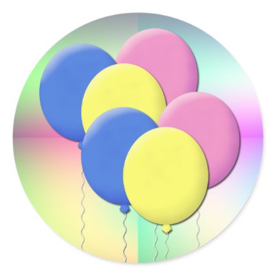 Balloons Stickers by stellerangel