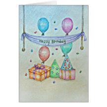 Balloons with gifts card