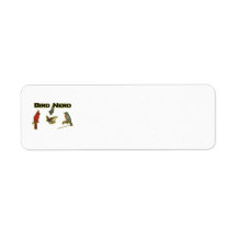 Ballot d'oiseau étiquette d’adresse retour