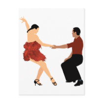 Ballroom Dancing Post Card