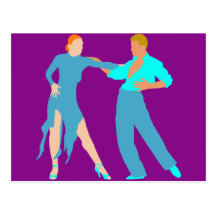 Ballroom Dancing Postcard