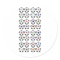 Balls With Flags Sticker