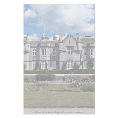 Balmoral, Queen of England's Scottish residence Custom Stationery by beautifulclicks