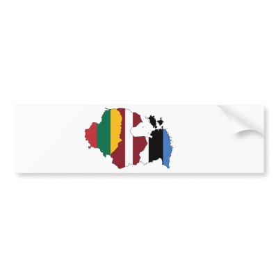 Baltic states bumper sticker by tflags