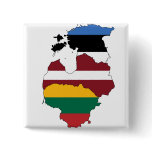 Baltic states pinback button
