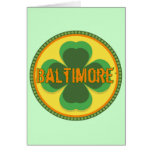 Baltimore Irish T-shirts and Gifts Greeting Card