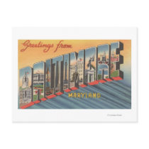 Baltimore, Maryland - Large Letter Scenes 2 Postcards