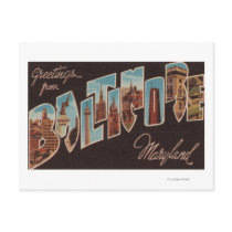 Baltimore, Maryland - Large Letter Scenes 3 Postcards