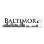Baltimore MD Skyline with Baltimore in the Sky Bumper Sticker