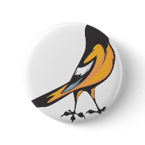 Baltimore Oriole Bird Buttons