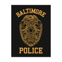 baltimore police maryland detective post cards