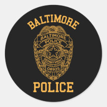 baltimore police maryland detective stickers