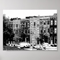 Baltimore Rowhouse Poster