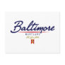 Baltimore Script Postcard