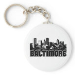 Baltimore Skyline Key Chains