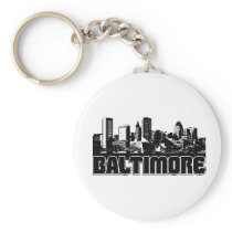 Baltimore Skyline Key Chains