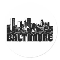 Baltimore Skyline Sticker