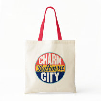 Baltimore VIntage Label Canvas Bag