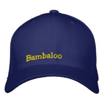 Bam, bal, oo embroidered hat
