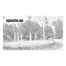 Bamberger Fountain Pass Along Business Card Template