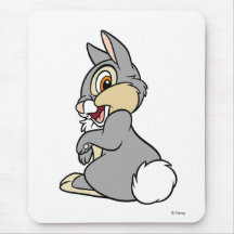 Bambi Thumper rabbit sitting Mousepads