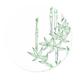 Bamboo Asian Themed Stickers