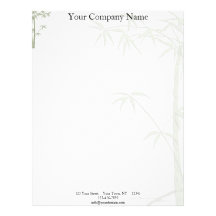 Bamboo Beauty Letterhead Template