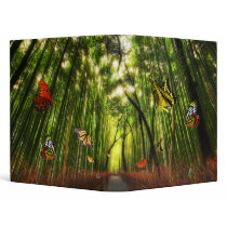 Bamboo & Butterfly Art 2 Avery Binder